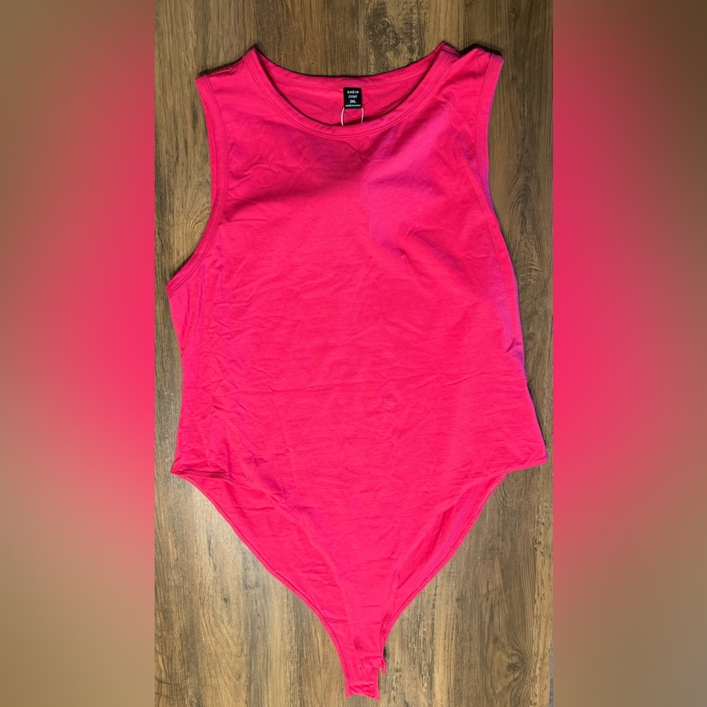 SHEIN Bright Pink Women’s Bodysuit
